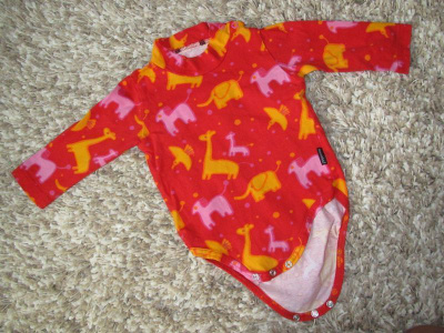 MARIMEKKO body ph, 62-68 cm, eläinkuvio, SIISTI