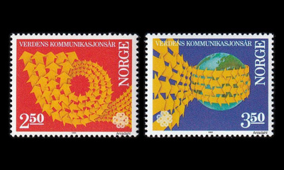 Norja 887-8 ** Maailman kommunikaatiovuosi (1983)