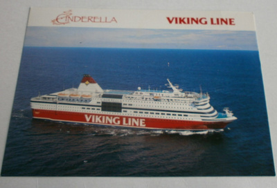 m/s Cinderella, laivaleima + Navire Helsinki -leima p. 1995