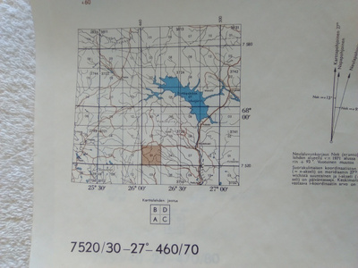 KARTTA SODANKYLÄ PAISTIPUOLET 1:20 000