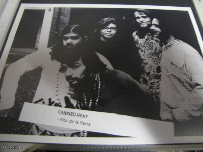 CANNED HEAT B/W PROMOKUVA DE LA PARRAN NIMMARILLA
