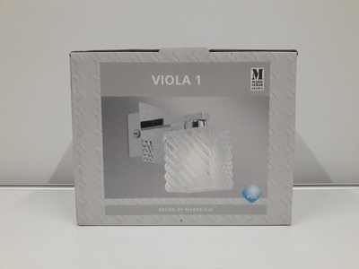 Seinävalaisin Viola 1 (chr-clr frostgl,bath,MarkSlöjd,uusi)