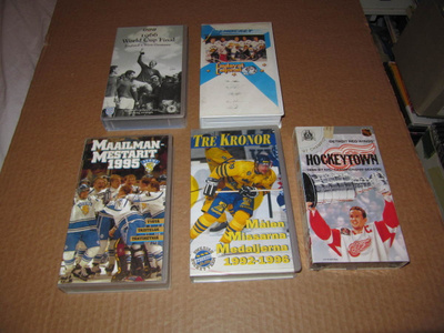 Jalkapallo & Jääkiekko VHS videot 5 kpl KATSO !>>