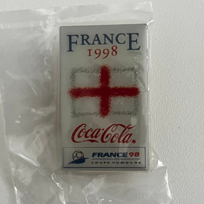 Jalkapallo MM-98 Coca-Cola maapinssi - Englanti