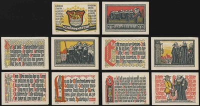 Saksa Notgeld 10 x 50 Pfg, Schöppenstedt 1921