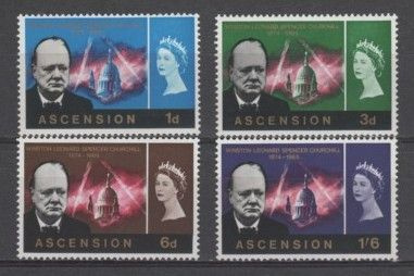 (S0124) ASCENSION, 1966 (Sir Winston Churchill ). MNH**