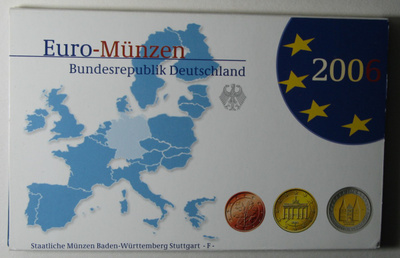 2006 Saksa Proof setti F rahapaja Stuttgart