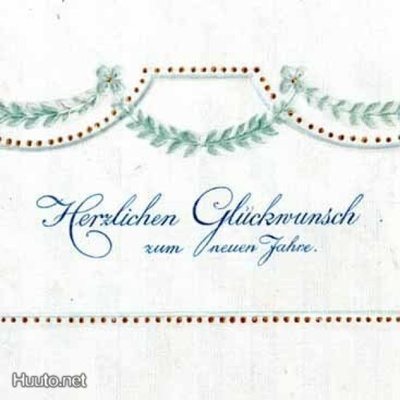 JUGEND / Elegantin kaunis lehväköynnös. 1900-l.