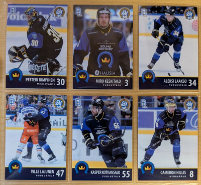 2024-25 Blueline Series 1 K-Espoo Team Set 12 korttia (73-84
