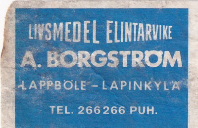 Lappböle - Lapinkylä, A. Borgström  5/8