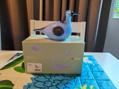 Iittala Birds by Oiva Toikka Taivaankuovi, signeerattu