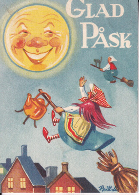 Glad Påsk,Noidat lentää, kuu kasvot , e231