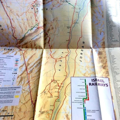 Tourist map of Israel