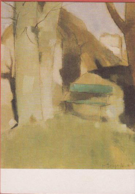 Helene Schjerfbeck Varjo muurilla