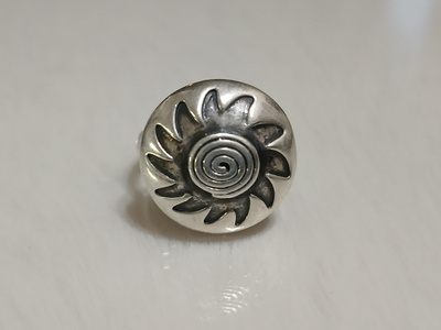 Vintage design Gunnar Höglund hopea sormus BEL 925