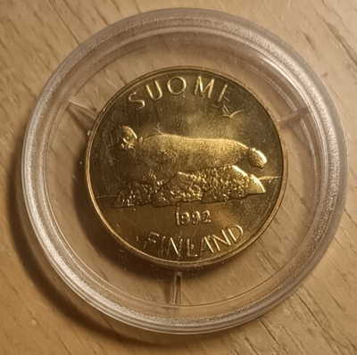 Suomi Finland 1992 5 markkaa mark juhlaraha