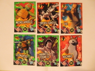 Turtles kortteja 6 kpl
