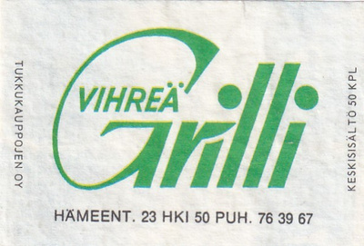 Helsinki, Vihreä Grilli   4/14