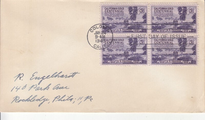 USA FDC 1948  nelilöllä