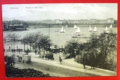 Hamburg, Partie an der Alster (K8)
