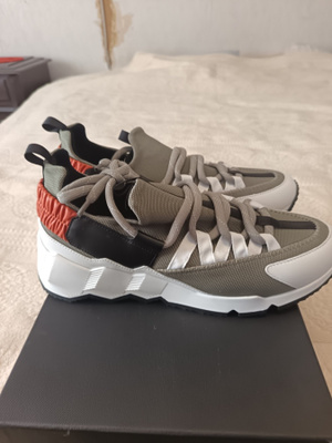 PIERRE HARDY TREK CALF CANVAS KAKI lenkkarit koko 43