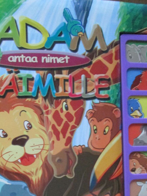 Aadam antaa nimet eläimille - lasten palapelikirja