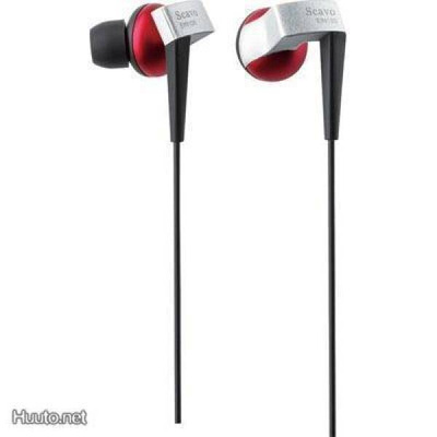 Elecom in-ear nappikuulokkeet, 3.5mm, punainen *UUSI*
