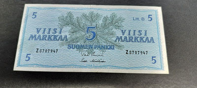 5mk 1963 Litt.B, UUS-Häm, Z-sarjaa
