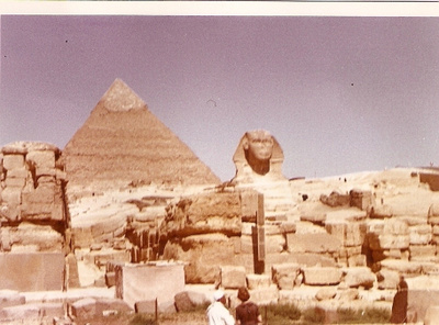 Gizan sfinksi ja Khefrenin pyramidi.