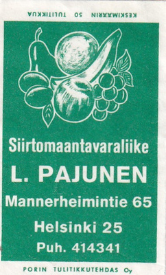 Helsinki, L. Pajunen, Siirtomaatavaraliike 1/16