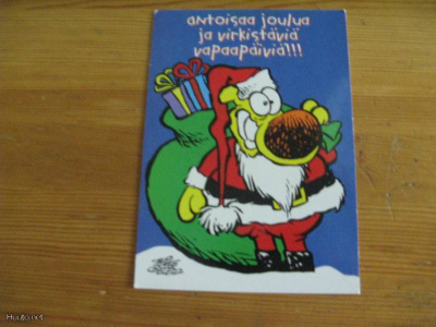 Antoisaa Joulua ja ... Pukki säkin kanssa