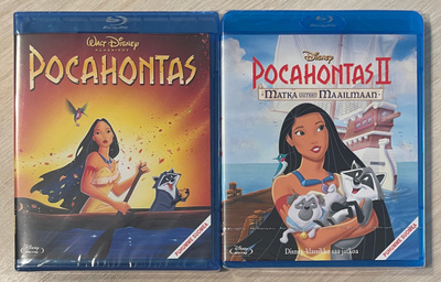 Walt Disney: POCAHONTAS I&II (1995 & 1998) Blu-ray (UUSI)