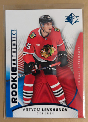 Artyom Levshunov 2025-26 SP Hockey Rookie Authentics Blue