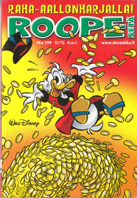 Roope-Setä N:o 399 (11/2012) Raha-aallonharjalla!