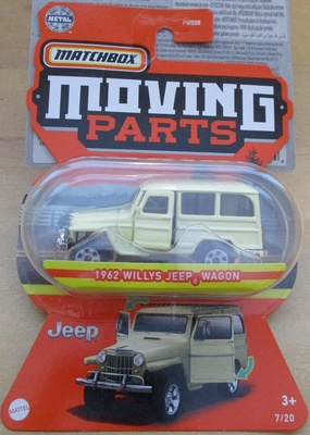 Jeep Willys Wagon 2 Door Light Yellow 1962 Matchbox MPS 1:64
