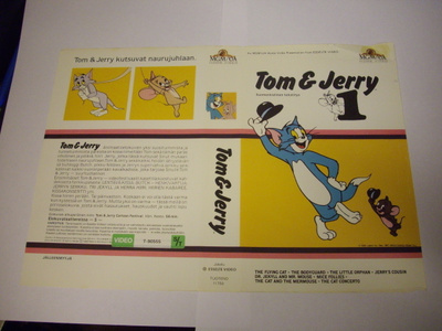 Vhs kansipaperi Fix -  TOM & JERRY 2 (Sis.postikulut)