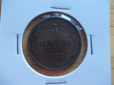 5 penniä 1875 Aleksanteri II