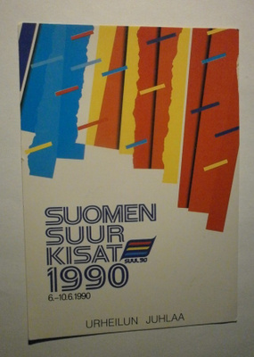 Suomen Suurkisat 1990 - teemakortti, ei p.