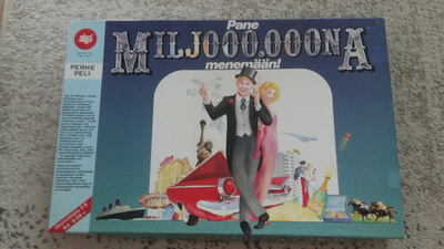 Pane Miljoooooona Menemään - lautapeli, hyväkuntoinen