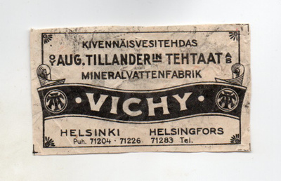 Helsinki:  Tillanderin tehtaat/ Vichy