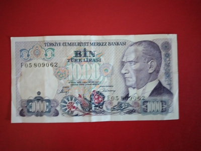 TURKEY 1000 LIRASI 1970  (K16-S115)