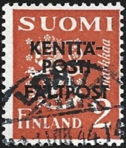 1943 KP 2 mk lisäp. kenttätyyppi 1 leimattu  LaPe KP 4 kt 1