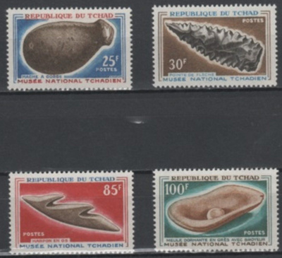(S0014) CHAD, 1966 (Prehistoric Tools). Mi ## 166-169. MNH**