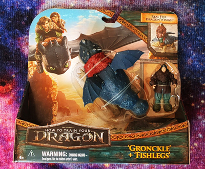 How to Train Your Dragon Gronckle + Fishlegs Action Figuurit