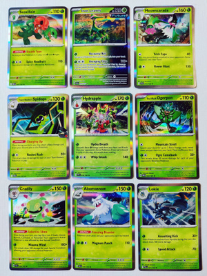 Pokemon Holo Rare kortteja 9kpl