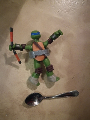 Turtles hahmo n.12 cm sinihuivinen 2000 ninja