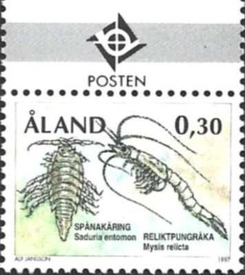 Åland 1997 Yleismerkit 0,30 mk välilöpari logo ** LaPe 124