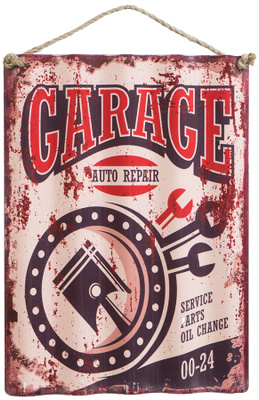 METALLIKYLTTI AALTO 28,5 X 40CM GARAGE AUTO REPAIR	(51 280)