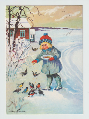 Postikortti, TAIDE,  JENNY NYSTRÖM, Joulu, Erikoisleima