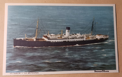 s/s Suecia - s/s Britannia, Swedish Lloyd, väripk, ei p.